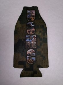 Koozie/ Bottle -Digital Green USMC